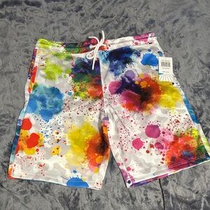 Multicolor Splash Men's Shorts